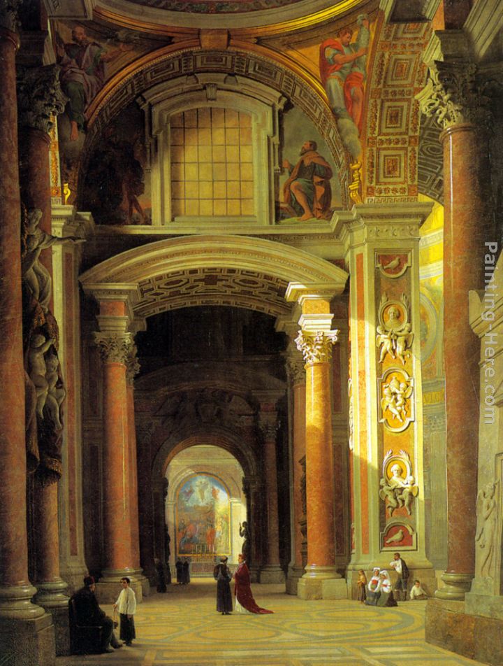 Heinrich Hansen Interior of St. Peters, Rome